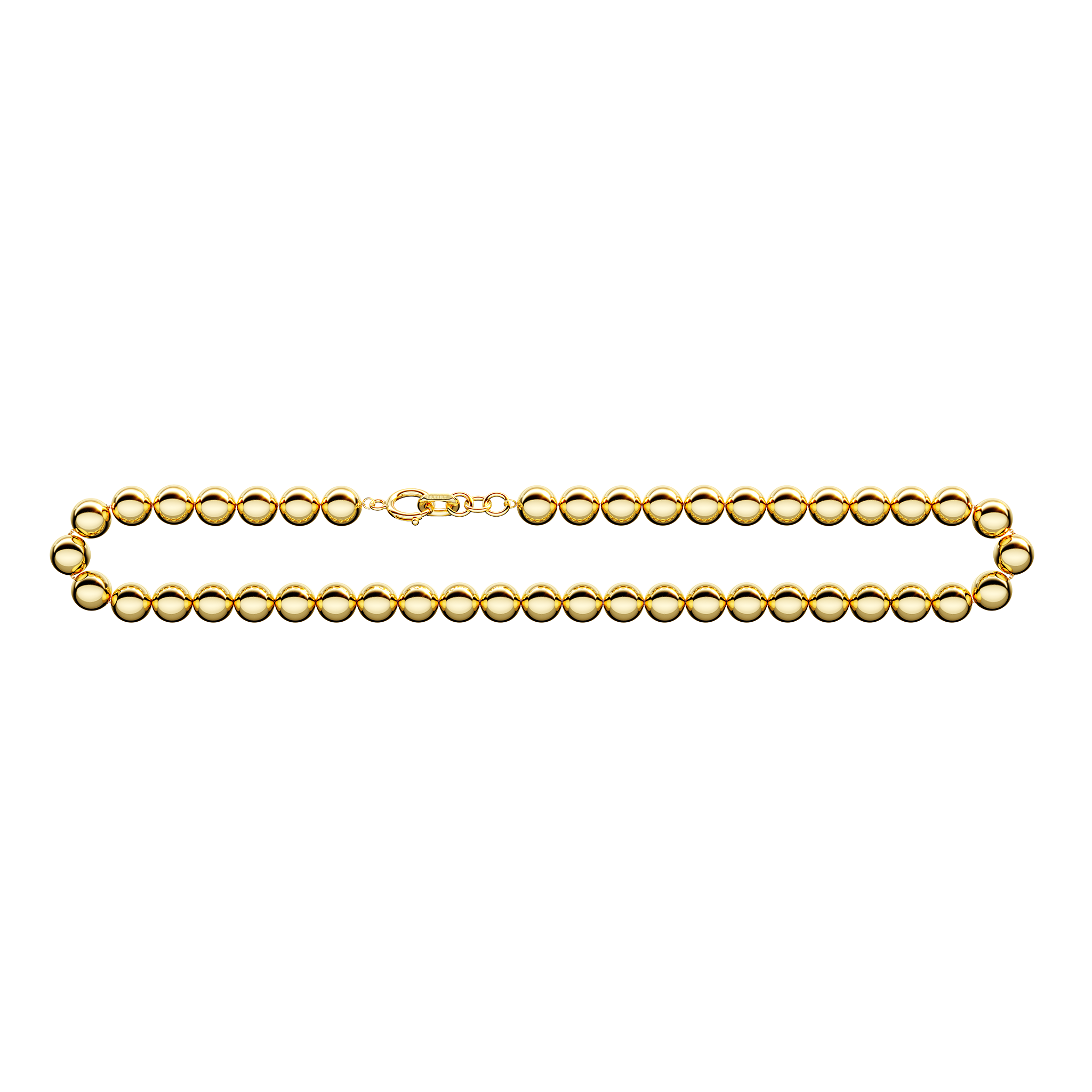 A detail image of Gold Sphere Link Chain XL in Gold